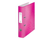 Leitz WOW 180° - classeur à levier - pour A4 - capacité : 350 feuilles - rose métallisé