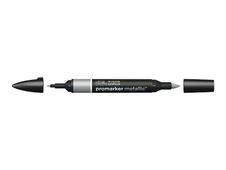 ProMarker - Marqueur double pointe - argent métallique