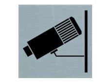 PICKUP Alulook - Teken - surveillance / camera in use - 80 x 80 mm - zelfklevend