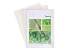 Exacompta - 100 Pochettes coin - A4 - 13/100 - cristal transparent