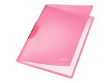 Leitz ColorClip Rainbow - clipmap - voor A4 -capaciteit: 30 vellen - doorschijnend rood
