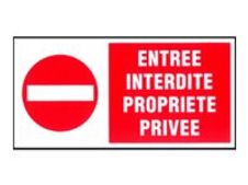 PICKUP - Teken - no entry - rechthoekig - 300 x 150 mm - polystyreen