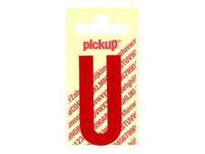 PICKUP LETTERING MONO Nobel - Zelfklevend etiket - voorgedrukt: U - glanzend rood