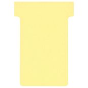 Nobo - T-kaart - 4.85 x 8.5 cm - Formaat 2 - geel (pak van 100) - voor P/N: 1900393, 1900398, 1900403
