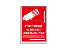 PICKUP - Teken - under video surveillance - rechthoekig - 230 x 330 mm - polystyreen
