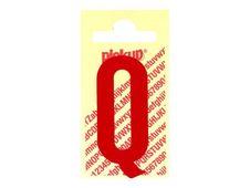 PICKUP LETTERING MONO Nobel - Zelfklevend etiket - voorgedrukt: Q - glanzend rood