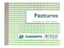 Exacompta - Factuurboek - 50 vellen - 105 x 135 mm - tweevoud - zonder kopieerblad