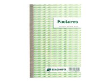 Exacompta - Factuurboek - 50 vellen - A5 - drievoud - zonder kopieerblad