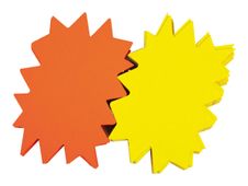 Apli - Craft shape - 48 x 64 cm - fluorescerend geel, fluorescerend oranje - 780 g/m² - karton (pak van 10)