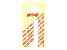PICKUP LETTERING MONO Nobel - Zelfklevend etiket - voorgedrukt: J - mat wit