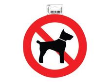 Exacompta teken - verboden voor honden - interdit aux chiens - 20 mm (diameter) - vinyl