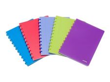 ATOMA - Notitieboek - A4 - 144 pagina's - van ruiten voorzien - verkrijgbaar in verschillende kleuren - polypropyleen (PP)