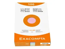 Exacompta - Registratiekaart - 125 x 200 mm - assorti - van ruiten voorzien (pak van 100)