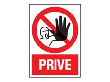 PICKUP - Teken - no entry - rechthoekig - 230 x 330 mm - plastic