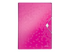 Leitz WOW - documentportefeuille - 6 onderdelen - A4 - met tabbladen - metallic roze