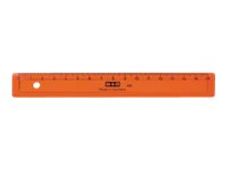 M+R - lineaal - 16 cm - verkrijgbaar in verschillende kleuren - polystyreen