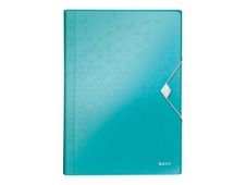 Leitz WOW - documentportefeuille - 6 onderdelen - voor A4 - met tabbladen - turkoois metallic