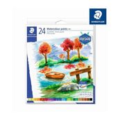 STAEDTLER 8880 - Verfset - 24 stuks - waterverf - 24 kleuren - assortiment fonkelende kleuren - 12 ml