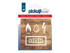 Pickup Home teken - meter box - 90 x 90 mm - acryl - hout