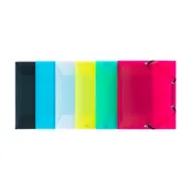 Viquel Propyglass - Chemise polypro à rabats - 17 x 22 cm - disponible dans différentes couleurs