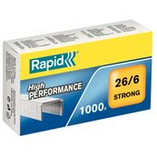 Rapid - Boîte de 1000 Agrafes Strong 26/6 - jusqu'à 30 feuilles