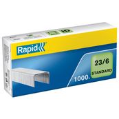 Rapid - Boîte de 1000 Agrafes 23/6 - jusqu'à 20 feuilles - acier galvanisé