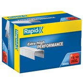 Rapid - Boîte de 5000 Agrafes Super Strong 73/12 - jusqu'à 70 feuilles - acier galvanisé