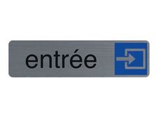 Exacompta teken - entrance - entrée - 165 x 44 mm - opgeruwd aluminium