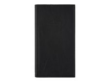 Agenda Biofriendly - 1 semaine sur 2 pages - 9,5 x 17,5 cm - noir - Oberthur