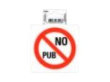 Exacompta teken - pas de publicité - no pub - 100 x 100 mm - PVC