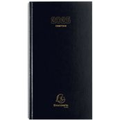 Agenda Comptoir Euro et cents - 1 jour par page - 15 x 27 cm - noir - Exacompta