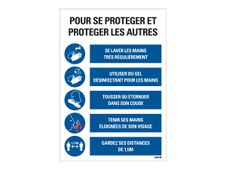 PICKUP teken - to protect yourself and others - pour se proteger et proteger les autres - 230 x 330 mm - polystyreen