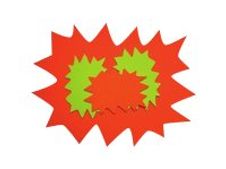 Apli Agipa - Craft shape - 48 x 64 cm - fluorescerend geel, fluorescerend oranje - 780 g/m² - karton (pak van 10)