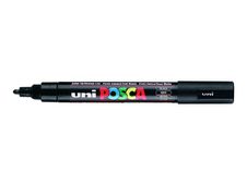 Uni POSCA PC-5M - Marker - permanent - zwart - pigmentinkt op waterbasis - 1.8-2.5 mm - gemiddeld