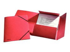 Esselte Rainbow - map met 3 flappen - A4 - voor 350 vellen - rood