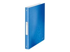 Leitz WOW - classeur à anneaux - pour A4 - capacité : 200 feuilles - bleu métallisé