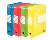 Esselte Standard - 10 boîtes archives - dos 8 cm - couleurs assorties