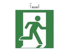 Exacompta teken - evacuation (right) - 200 x 200 mm - polyvinylchloride (PVC), vinyl backing - groen