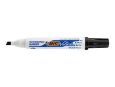 BIC VELLEDA 1751 - Pack de 12 - Marqueurs effaçables - pointe biseau - rouge