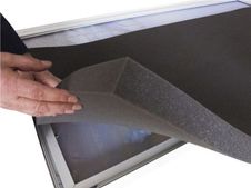 Mousse à absorbtion acoustique pour cloison EASYSCREEN - L160 x H 174 cm - noir