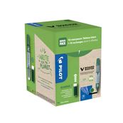 Pilot V BOARD MASTER - Pack de 10 Marqueurs effaçables + 10 Recharges - pointe ogive - vert