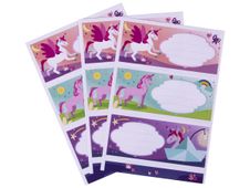 APLI Unicorns - zelfklevend etiket (pak van 9)