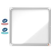 Nobo afgesloten mededelingenbord - wit