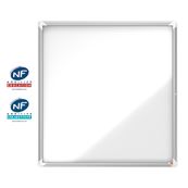 Nobo afgesloten mededelingenbord - 944 x 907 mm - wit
