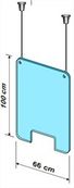 Exacompta ExaScreen Office - hoestscherm - 66 x 100 cm - transparant