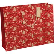 Clairefontaine Eurowrap - Sac cadeau - 37,3 cm x 11,8 cm x 27,5 cm - dalécarlie rouge