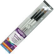 Daler-Rowney Graduate - Pack de 3 pinceaux ronds - n°4/6/10 - poil synthétique