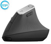 Logitech MX Vertical - muis - USB, Bluetooth, 2.4 GHz - grafiet