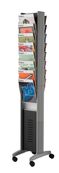 Paperflow easyDisplays literatuurhouder - voor A4 - dubbelzijdig - zilver