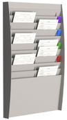 Paperflow - wandmapvakkensysteem - A4 - grijs